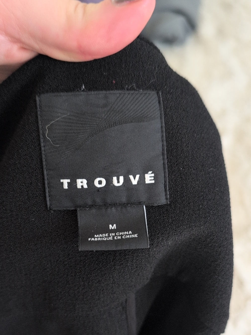 Trouvé Black Women's Jacket - Sleek Minimalist Style